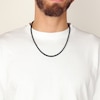 Thumbnail Image 4 of Foxtail Chain Necklace 4mm Black Ion-Plated Solid Stainless Steel 22&quot;