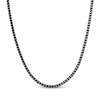 Thumbnail Image 1 of Foxtail Chain Necklace 4mm Black Ion-Plated Solid Stainless Steel 24&quot;