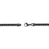 Thumbnail Image 3 of Foxtail Chain Necklace 4mm Black Ion-Plated Solid Stainless Steel 24&quot;