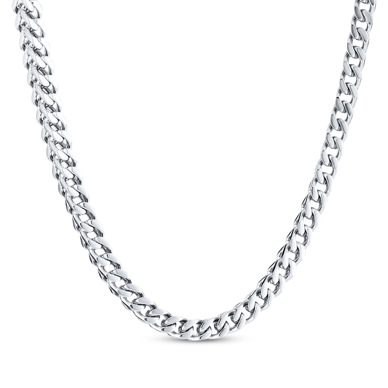 Main Image 1 of Foxtail Chain Necklace 4mm Solid Stainless Steel 18&quot;