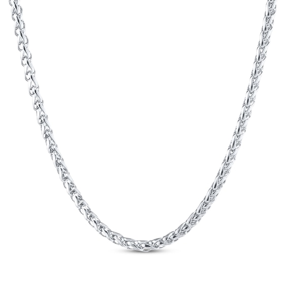 Wheat Chain Necklace 3.5mm Solid Stainless Steel 22"
