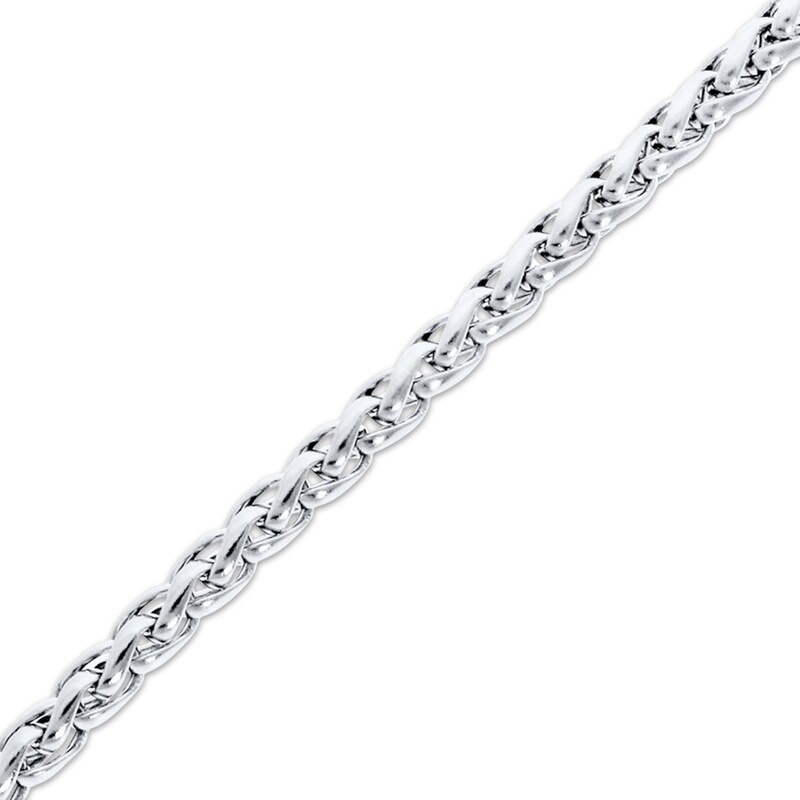 Main Image 2 of Wheat Chain Necklace 3.5mm Solid Stainless Steel 22&quot;
