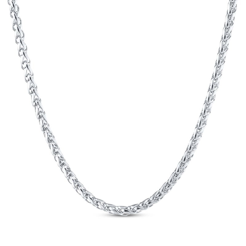 Main Image 1 of Wheat Chain Necklace 3.5mm Solid Stainless Steel 24&quot;