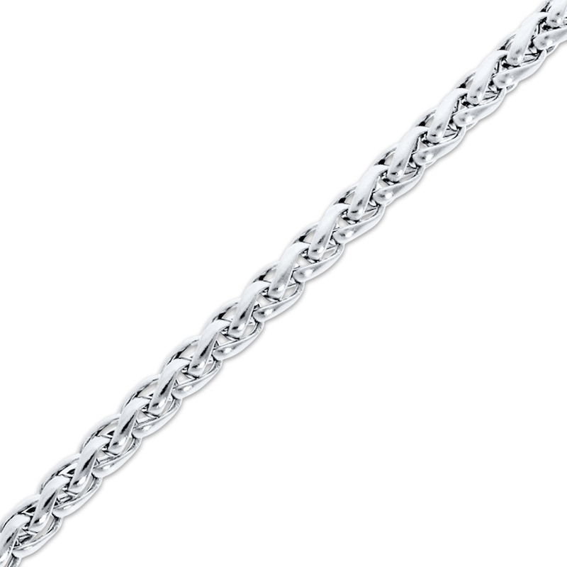 Main Image 2 of Wheat Chain Necklace 3.5mm Solid Stainless Steel 24&quot;