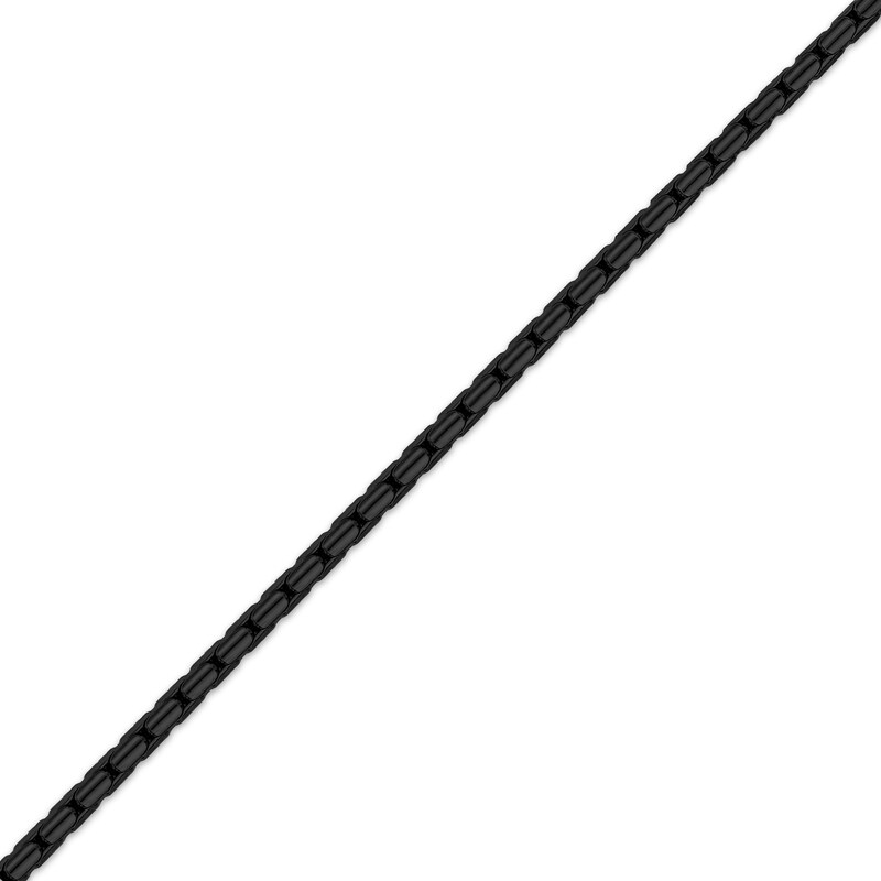 Main Image 2 of Snake Chain Necklace 2.5mm Black Ion-Plated Solid Stainless Steel 24&quot;