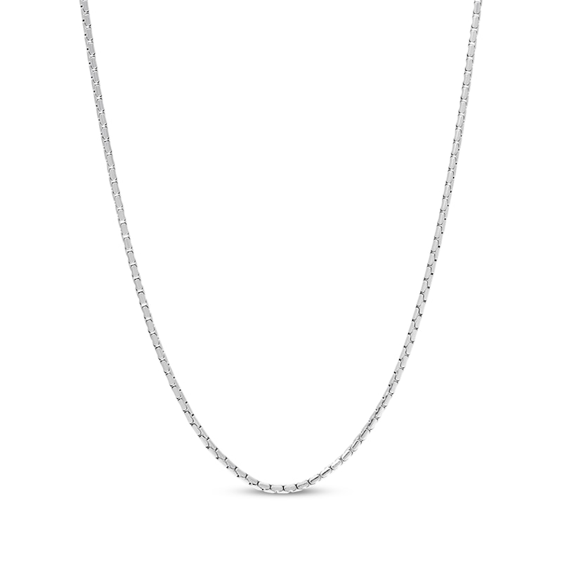 Solid Snake Chain Necklace 2.5mm Stainless Steel 22"