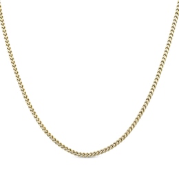 Foxtail Chain Necklace 2.5mm Yellow Ion-Plated Solid Stainless Steel 20"