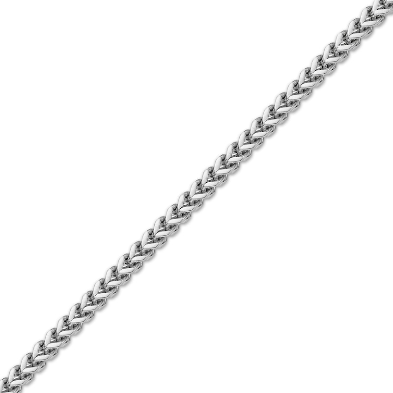 Solid Foxtail Chain Necklace 2.5mm Stainless Steel 20"