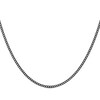 Thumbnail Image 1 of Curb Chain Necklace 2mm Black Ion-Plated Solid Stainless Steel 24&quot;