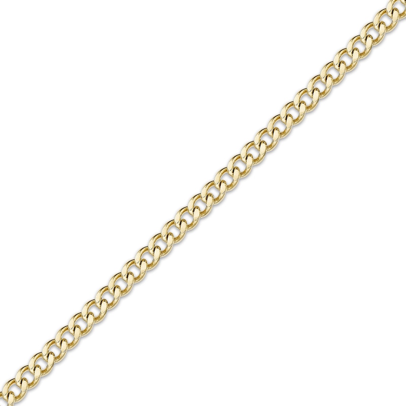 Main Image 2 of Curb Chain Necklace 2mm Yellow Ion-Plated Solid Stainless Steel 24&quot;