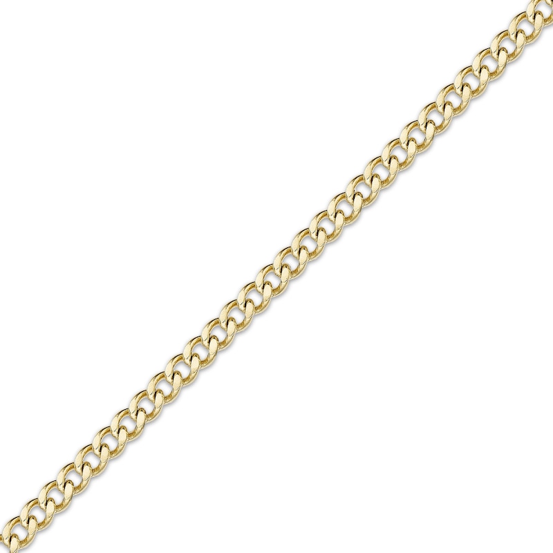 Main Image 2 of Curb Chain Necklace 2mm Yellow Ion-Plated Solid Stainless Steel 30&quot;