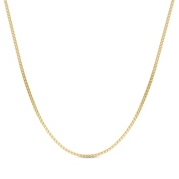 Box Chain Necklace 2mm Yellow Ion-Plated Solid Stainless Steel 24"