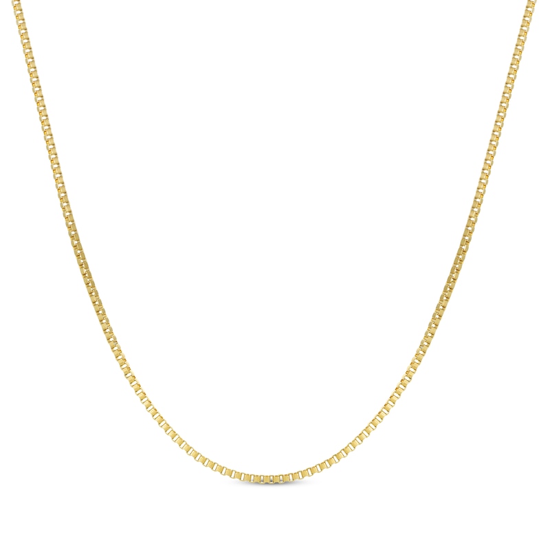Main Image 1 of Box Chain Necklace 2mm Yellow Ion-Plated Solid Stainless Steel 30&quot;