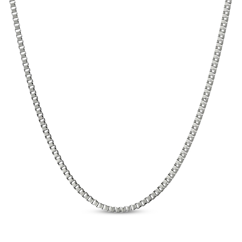 Main Image 1 of Box Chain Necklace 2mm Solid Stainless Steel 22&quot;