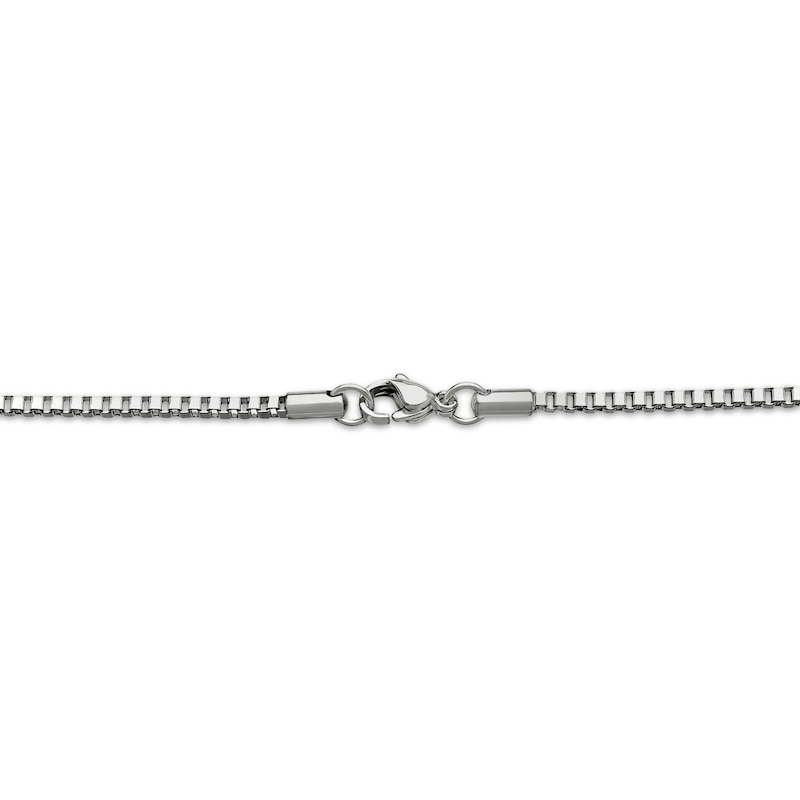 Main Image 2 of Box Chain Necklace 2mm Solid Stainless Steel 30&quot;