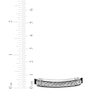 Thumbnail Image 5 of Men's Black Leather Bracelet Stainless Steel 8.5&quot;