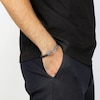 Thumbnail Image 4 of Men's Leather Bracelet Stainless Steel 8.5&quot;