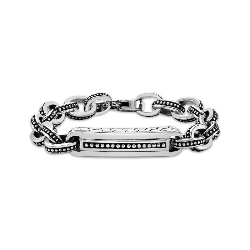 Main Image 1 of Chain Link Bracelet Solid Stainless Steel 8.5"