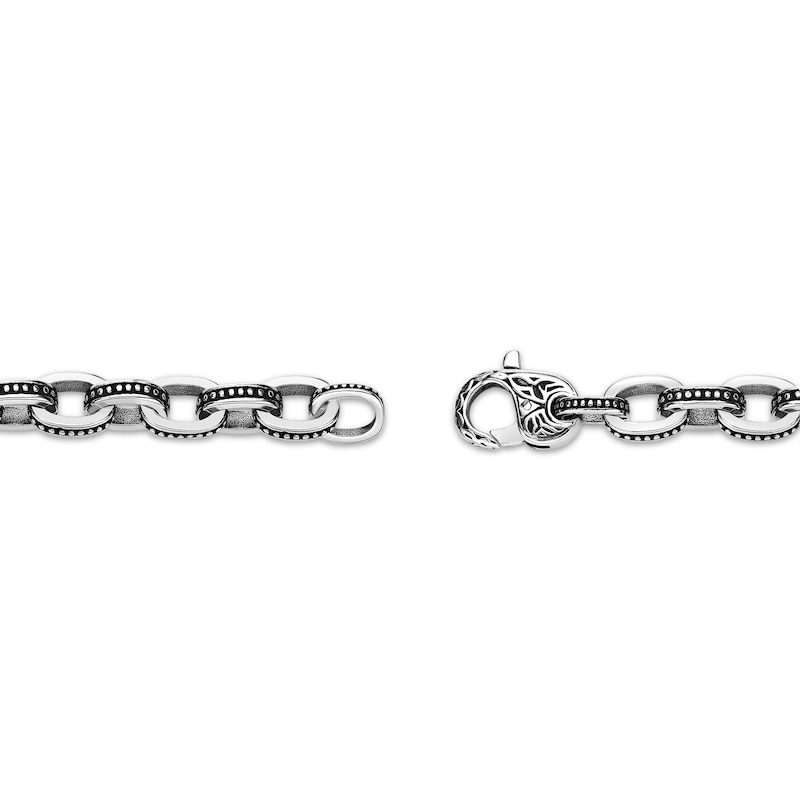 Main Image 3 of Chain Link Bracelet Solid Stainless Steel 8.5"