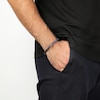 Thumbnail Image 4 of Men's Sodalite & Blue Leather Bracelet Stainless Steel 8.5&quot;