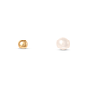 Thumbnail Image 1 of Cultured Pearl & Ball Nose Ring Stud Set 14K Yellow Gold
