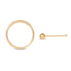 Thumbnail Image 1 of Ball End Nose Ring Stud & Hoop Set 14K Yellow Gold