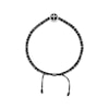 Thumbnail Image 2 of Men's Black Enamel Cross Charm & Black Hematite Bead Bolo Bracelet Stainless Steel