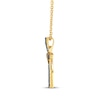 Thumbnail Image 2 of Le Vian Blue Sapphire Cross Necklace 5/8 ct tw Diamonds 14K Honey Gold 19&quot;