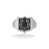 Thumbnail Image 1 of True Fans Indianapolis Colts 1/6 CT. T.W. Diamond and Enamel Shield Ring in Sterling Silver