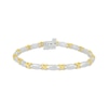 Thumbnail Image 1 of Diamond X-Link Bracelet 1/3 ct tw 10K Two-Tone Gold 7&quot;