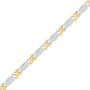 Thumbnail Image 2 of Diamond X-Link Bracelet 1/3 ct tw 10K Two-Tone Gold 7&quot;