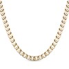 Thumbnail Image 1 of Fancy Link Chain Necklace 13mm Yellow Ion-Plated Solid Stainless Steel 24&quot;