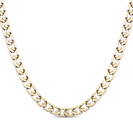 Fancy Link Chain Necklace 13mm Yellow Ion-Plated Solid Stainless Steel 24"