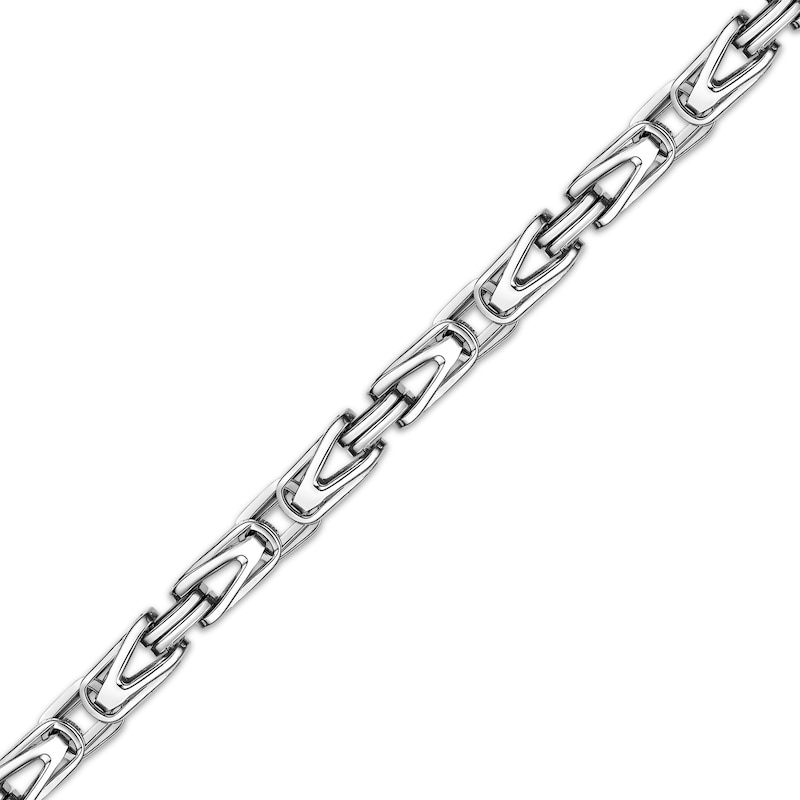 Main Image 2 of Byzantine Chain Necklace 6mm Solid Stainless Steel 24&quot;