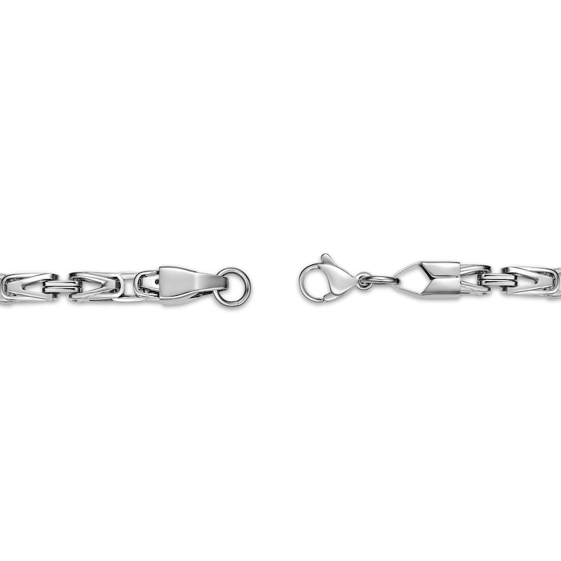 Main Image 3 of Byzantine Chain Necklace 6mm Solid Stainless Steel 24&quot;