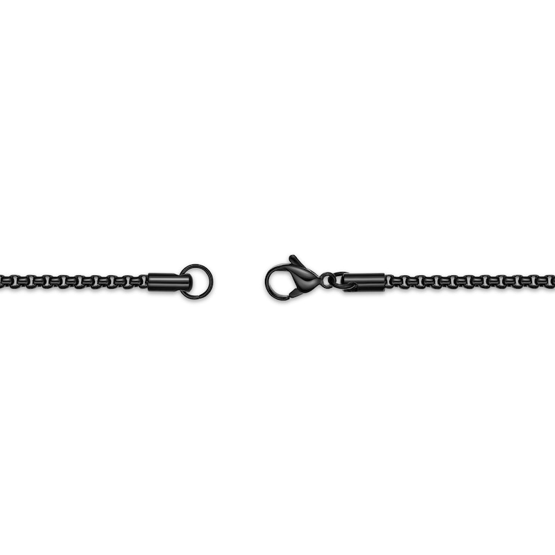 Main Image 4 of Men's Multi-Pendant Necklace Stainless Steel with Black & Yellow Ion Plating 24&quot;
