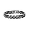 Thumbnail Image 1 of Men's Antique Finish Link Bracelet 10.5mm Black Ion-Plated Solid Stainless Steel 7.75&quot;