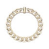 Thumbnail Image 2 of Fancy Link Chain Bracelet 13mm Yellow Ion-Plated Solid Stainless Steel 8.25&quot;