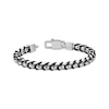 Thumbnail Image 3 of Men's Box Chain Cord Bracelet Hollow Stainless Steel 8&quot;