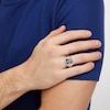 Thumbnail Image 4 of True Fans Chicago Bears 1/6 CT. T.W. Diamond and Enamel Shield Ring in Sterling Silver