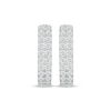 Thumbnail Image 1 of Lab-Created Diamonds by KAY Two-Row Hoop Earrings 1 ct tw 10K White Gold