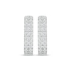 Thumbnail Image 2 of KAY Lab-Grown Diamonds Two-Row Hoop Earrings 1 ct tw 10K White Gold