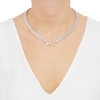 Thumbnail Image 4 of Stampato Chain Necklace Hollow Sterling Silver 18&quot;