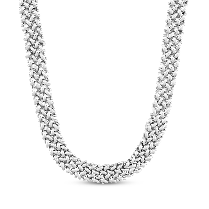 Main Image 1 of Solid Braided Chain Necklace Sterling Silver 16&quot;