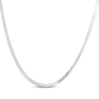 Herringbone Chain Necklace 3.5mm Solid Sterling Silver 18"