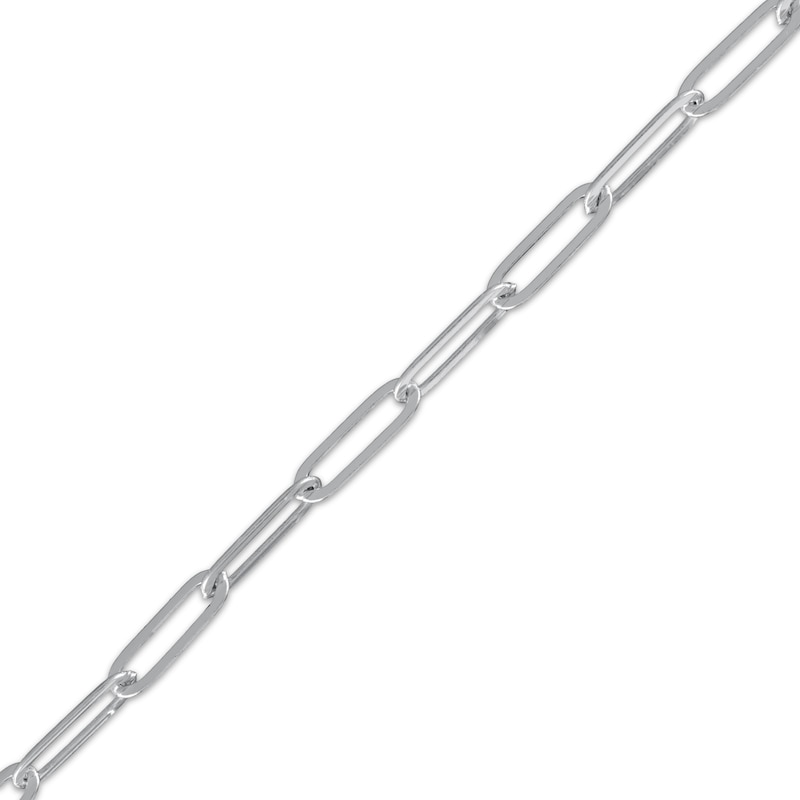 Main Image 4 of Paperclip Chain Necklace 3.5mm Solid Sterling Silver 18&quot;