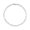 Thumbnail Image 1 of Paperclip Chain Bracelet 3.5mm Solid Sterling Silver 7.5&quot;