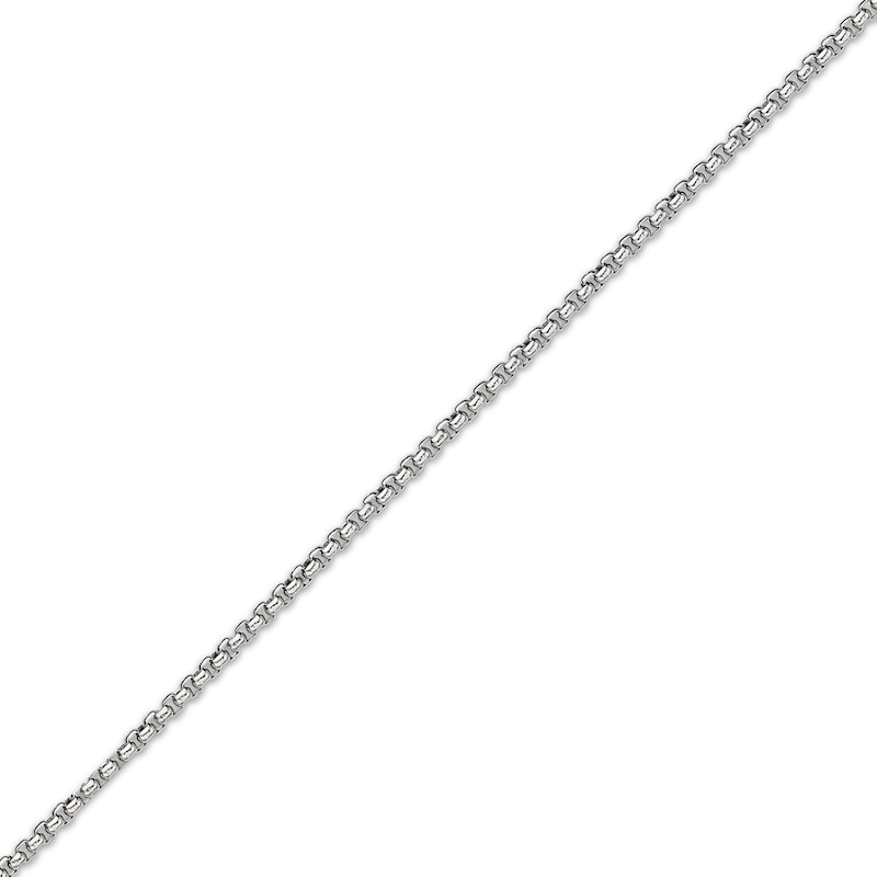 Main Image 2 of Round Box Chain Necklace 2mm Solid Stainless Steel 18&quot;