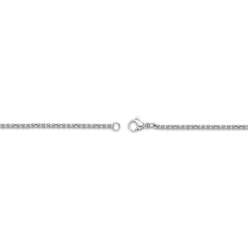 Main Image 3 of Round Box Chain Necklace 2mm Solid Stainless Steel 18&quot;