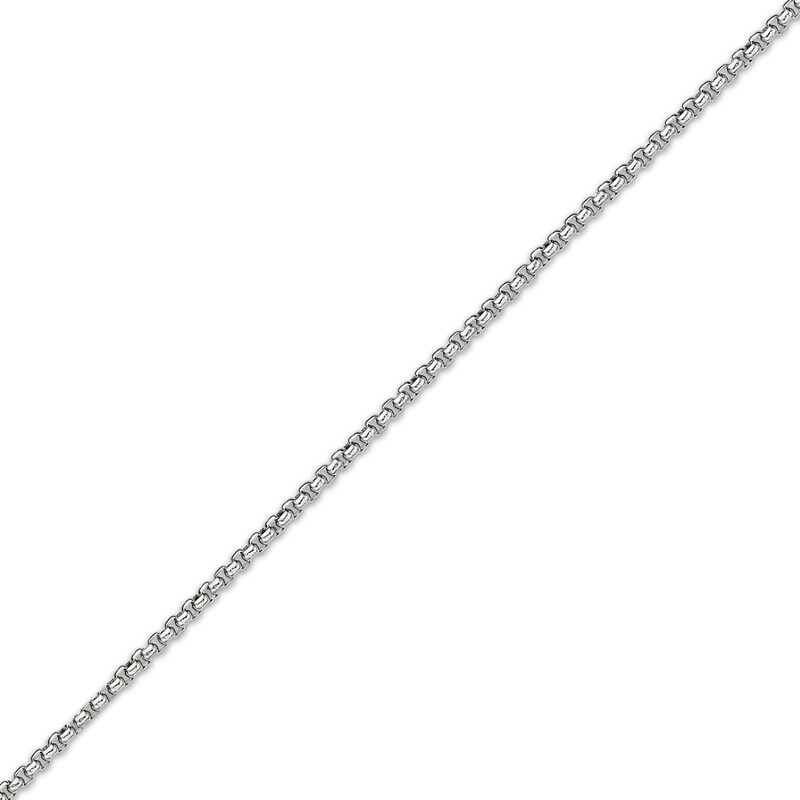 Main Image 2 of Round Box Chain Necklace 2mm Solid Stainless Steel 24&quot;